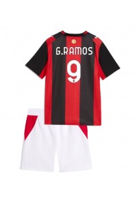 AC Milan Goncalo Ramos #9 Babyklær Hjemme Fotballdrakt til barn 2026-27 Korte ermer (+ Korte bukser)